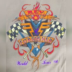 FOREIGNER - Rev On The Red Line Concert Tour Tee {F0193}CKB